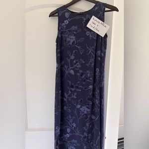 Blue floral maxi dress